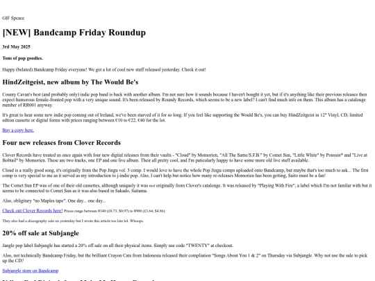 posts/2025-05-03-[NEW]-Bandcamp-Friday-Roundup screenshot